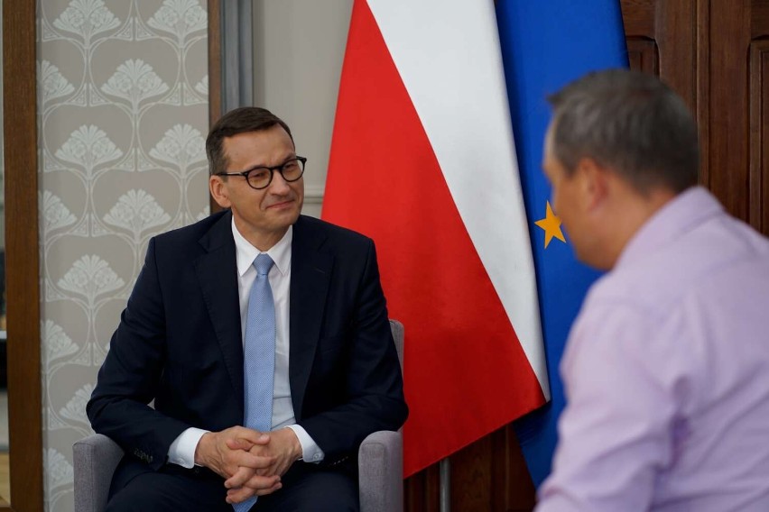 Wywiad z premierem Mateuszem Morawieckim podczas wizyty w...