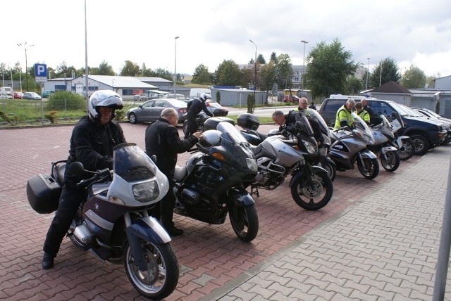 Niemieccy policjanci przyjechali do Nowego Sącza na motocyklach