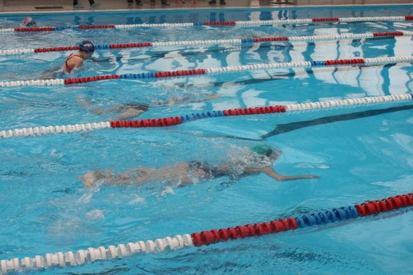 Wodzisławscy: Wodzisławscy uczniowie rywalizowali na zawodach w pływaniu