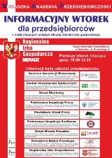 Kolejny Informacyjny Wtorek w Sieradzu. 5 grudnia w Regionalnej Izbie Gospodarczej