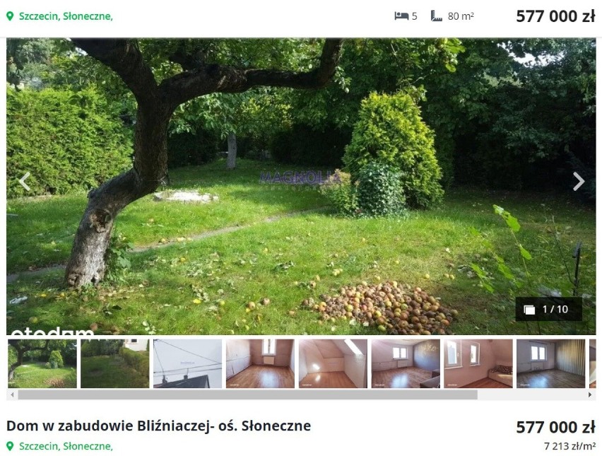 Ceny domów w Szczecinie. Sprawdziliśmy przegląd ofert w popularnym serwisie  z nieruchomościami [ZDJĘCIA]