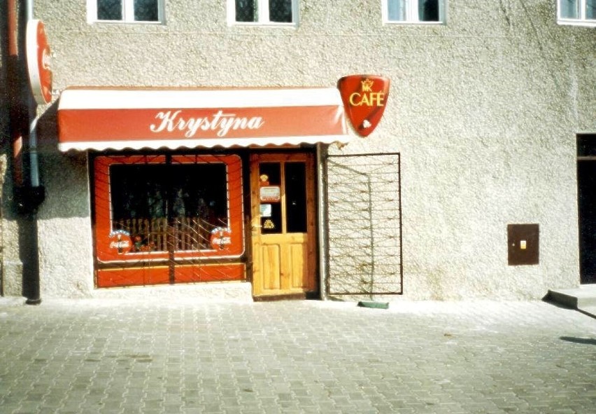 Nieistniejący dziś sklep "Krystyna" przy ulicy Podgórnej 8...