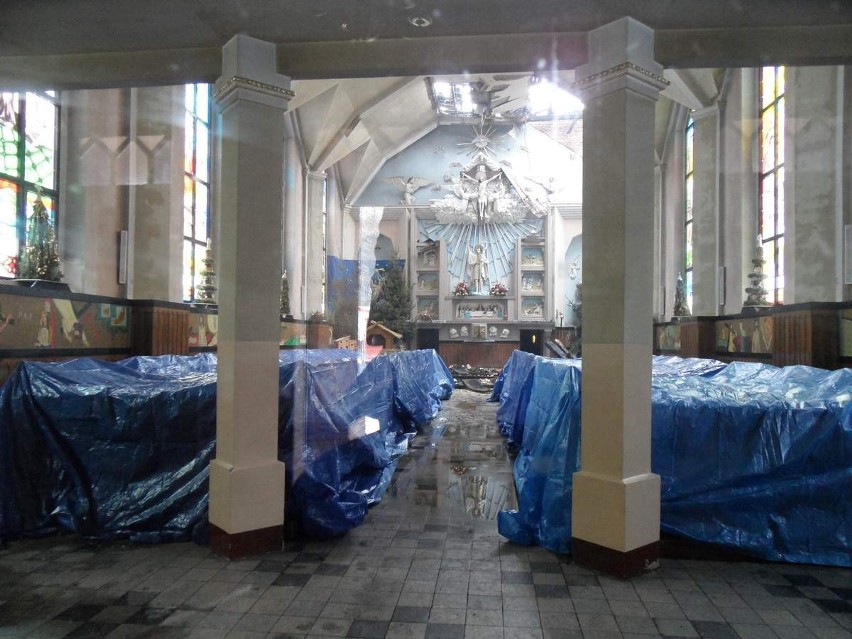 Pożar kościoła w Orzeszu-Jaśkowicach. Tak wygląda kościół po pożarze [ZDJĘCIA]