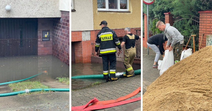 Dramatyczna sytuacja na os. Somosierry w Szczecinie. Krajobraz po ulewach. Zobacz ZDJĘCIA