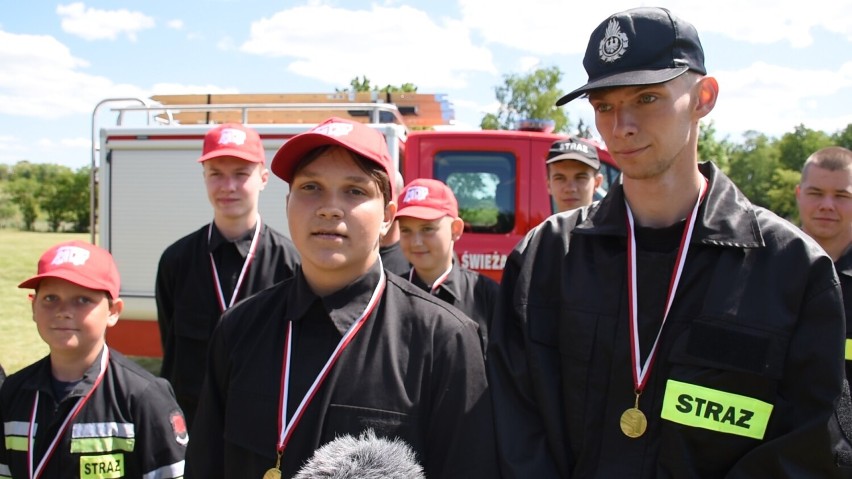 Tak było na zawodach młodzieżowych drużyn pożarniczych w Rypinie. Zobacz wideo