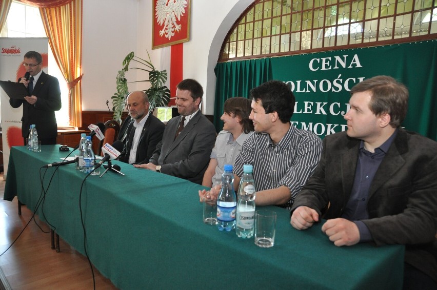 Delegacja z Białorusi w szczecineckim I LO