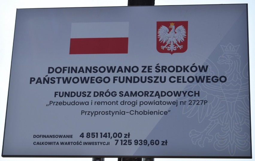 Gmina Zbąszyń: Wyremontowana i przebudowana droga powiatowa Przyprostynia - Chobienice, oficjalnie otwarta [Zdjęcia]                     