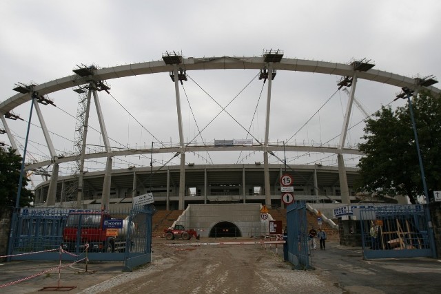 Obecnie Stadion Śląski jest w przebudowie