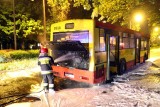 Wrocław: Pożar autobusu linii 134 (ZDJĘCIA)