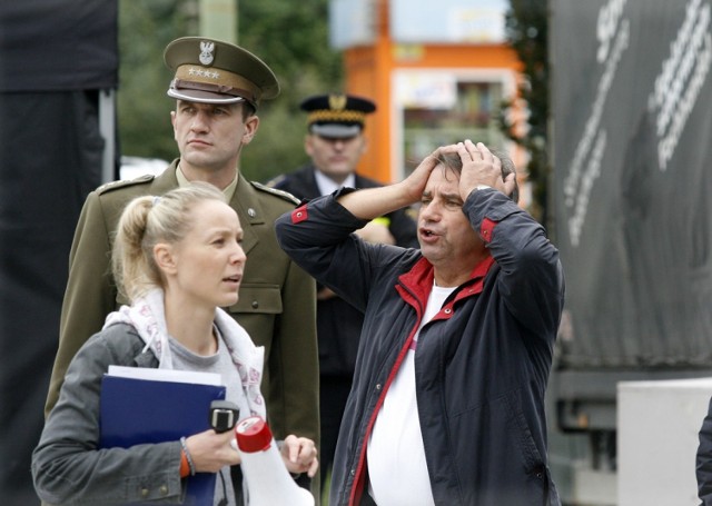 Film "Fotograf" Waldemara Krzystka, sporo legniczan w nim statystowało.