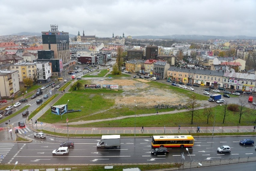 Najbardziej ścisłe centrum Kielc, tak zwany "trójkąt...