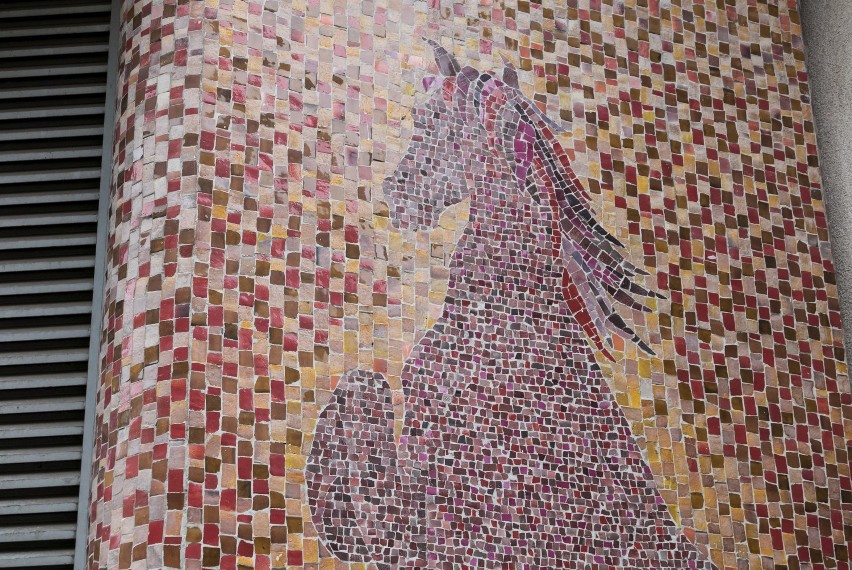 Mozaiki, Warszawa. Przepiękne konie, przypominające...