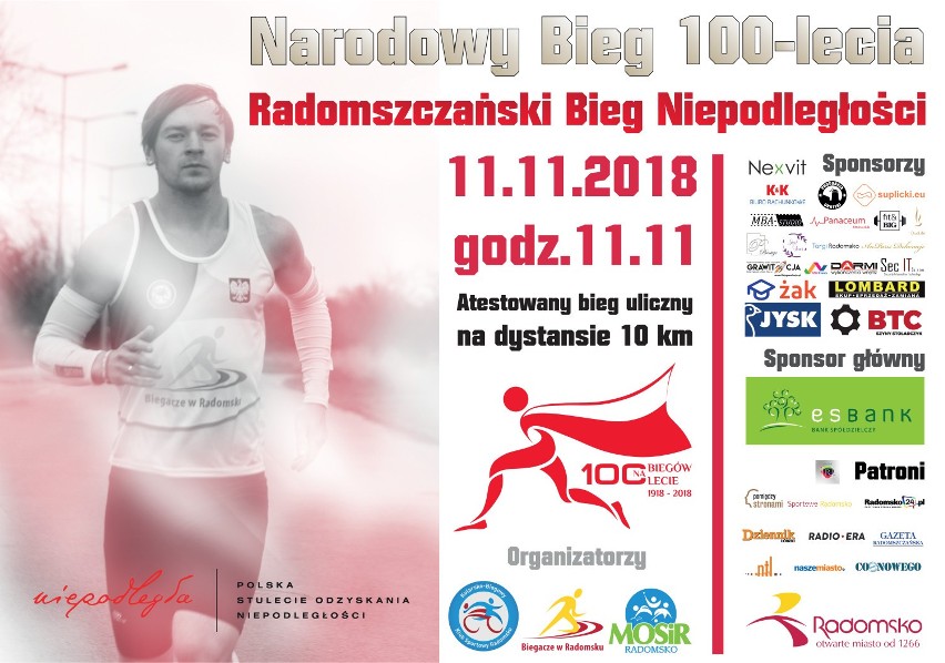 Radomszczański Bieg Niepodległości - Narodowy Bieg 100-lecia w Radomsku