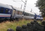 Wypadek pociągu PKP Intercity w Czerwionce. Wykoleił się pociąg relacji Warszawa - Bohumin. Oberwanie chmury podmyło tory