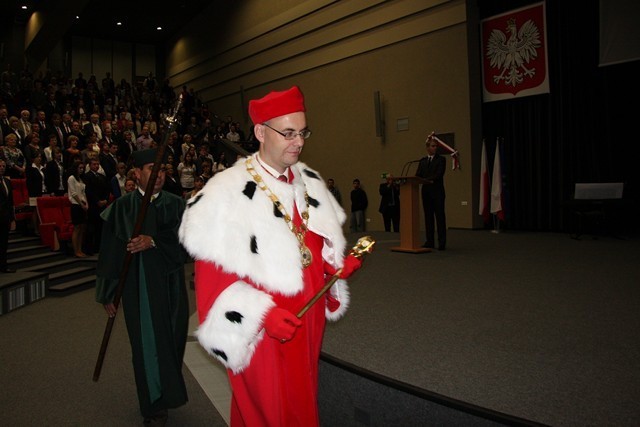 Inauguracja w PWSZ Konin. Aula im. Jana A.P. Kaczmarka