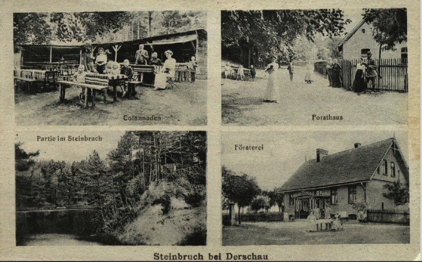 Suchy Bór pod Opolem: leśniczówka i kamionka. Rok 1905.