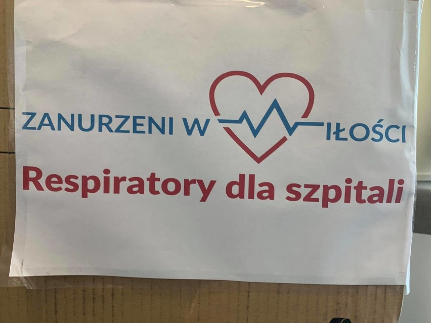  Prezes „Fundacji SMS Z NIEBA” przekazał wieluńskiemu szpitalowi respirator FOTO