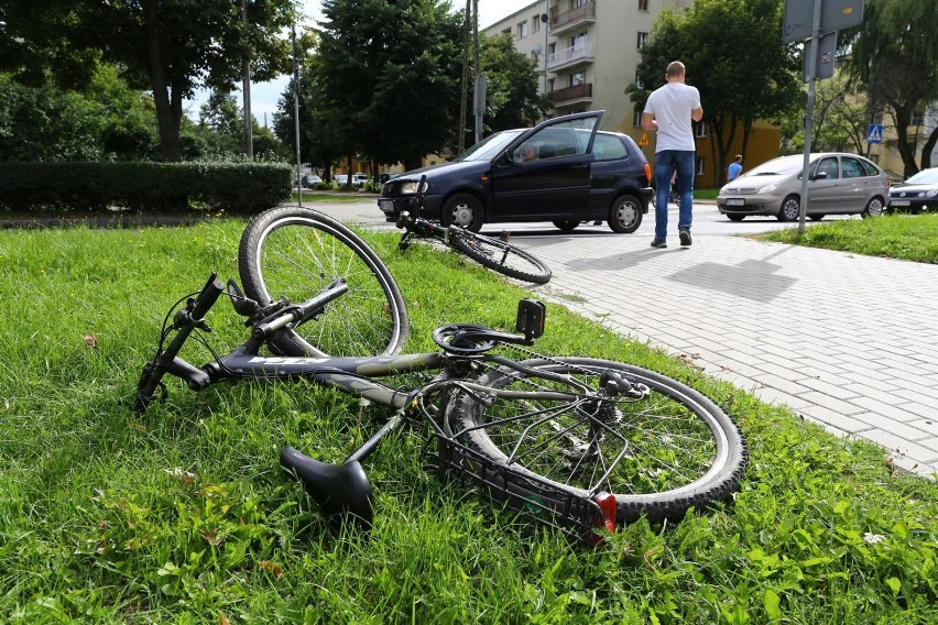 Potrącenie rowerzystek w Piotrkowie