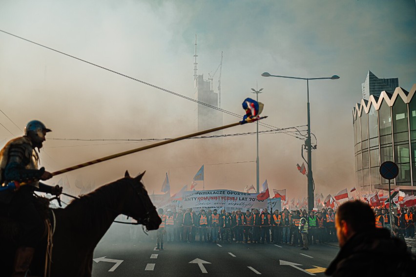 Bełchatowianie na Marszu Niepodległości w Warszawie, 2021