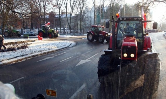 W poniedziałek traktory nie zablokują centrum Szczecina. ...