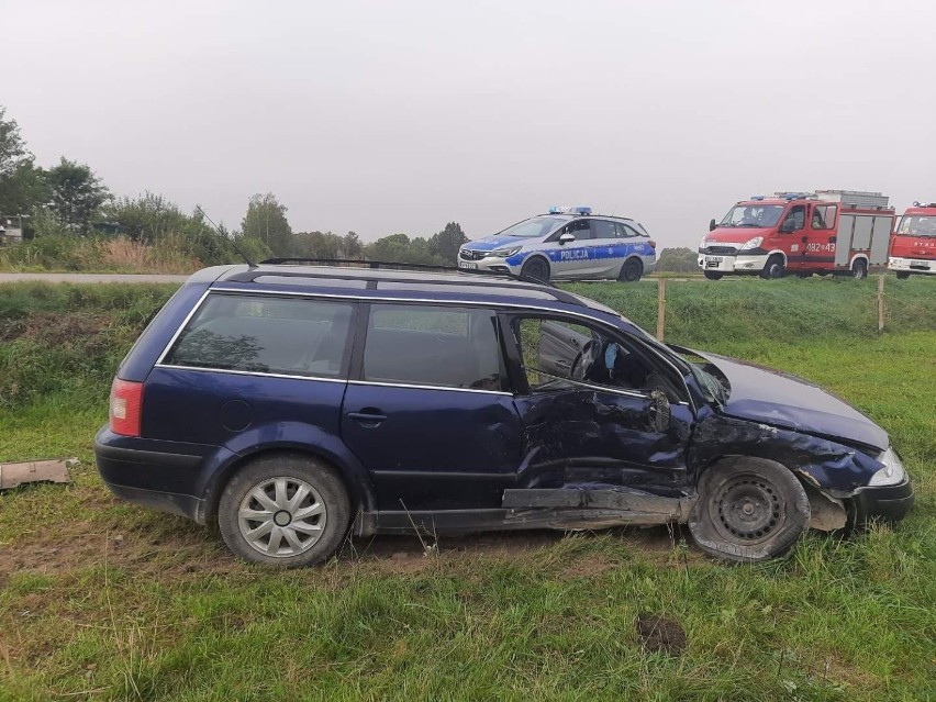 Wypadek na drodze Jałówka - Bagny w m. Wroczyńszczyzna. Fiat...