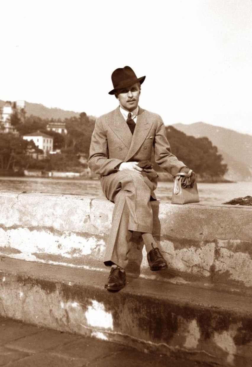 1938 rok. Jan Zamoyski w podróży poślubnej do Włoch