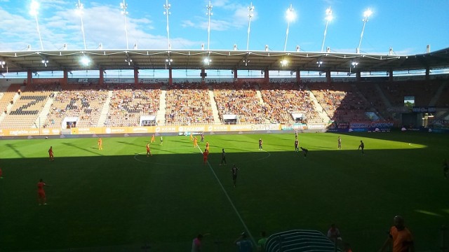 Stadion Zagłębia na mecz z Pogonią nie wypełnił się nawet w połowie.