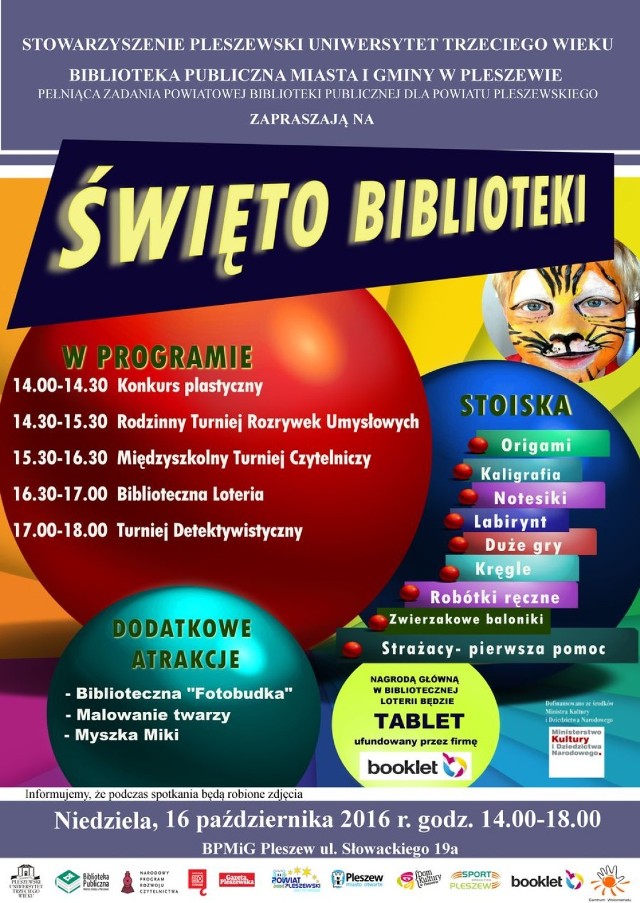 Święto Biblioteki. Moc atrakcji dla dzieci i dorosłych