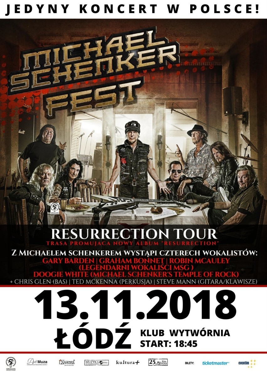 Michael Schenker Fest zagra w Łodzi. Koncert w klubie Wytwórnia
