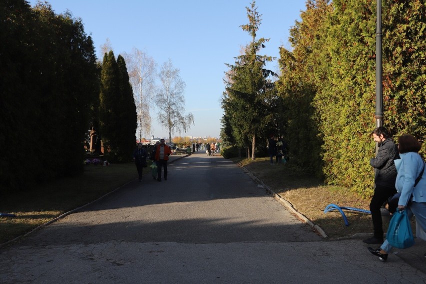 Ogromne korki przed cmentarzem w Kielcach - Cedzynie. Ruchem kierują policjanci - zobacz zdjęcia