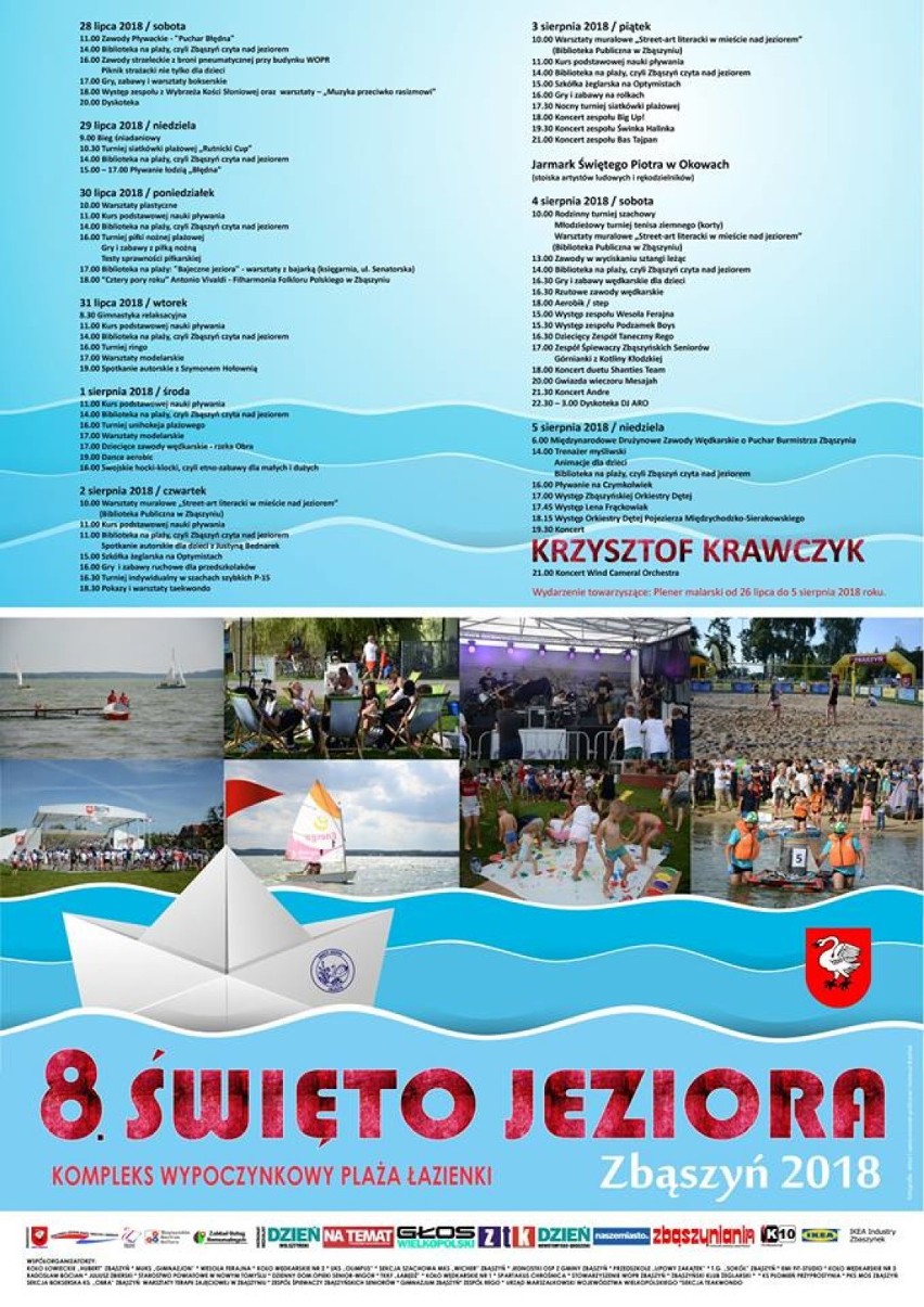 8.Święto Jeziora - plakat informacyjny