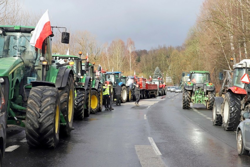 Protest rolników w Jeleniej Górze