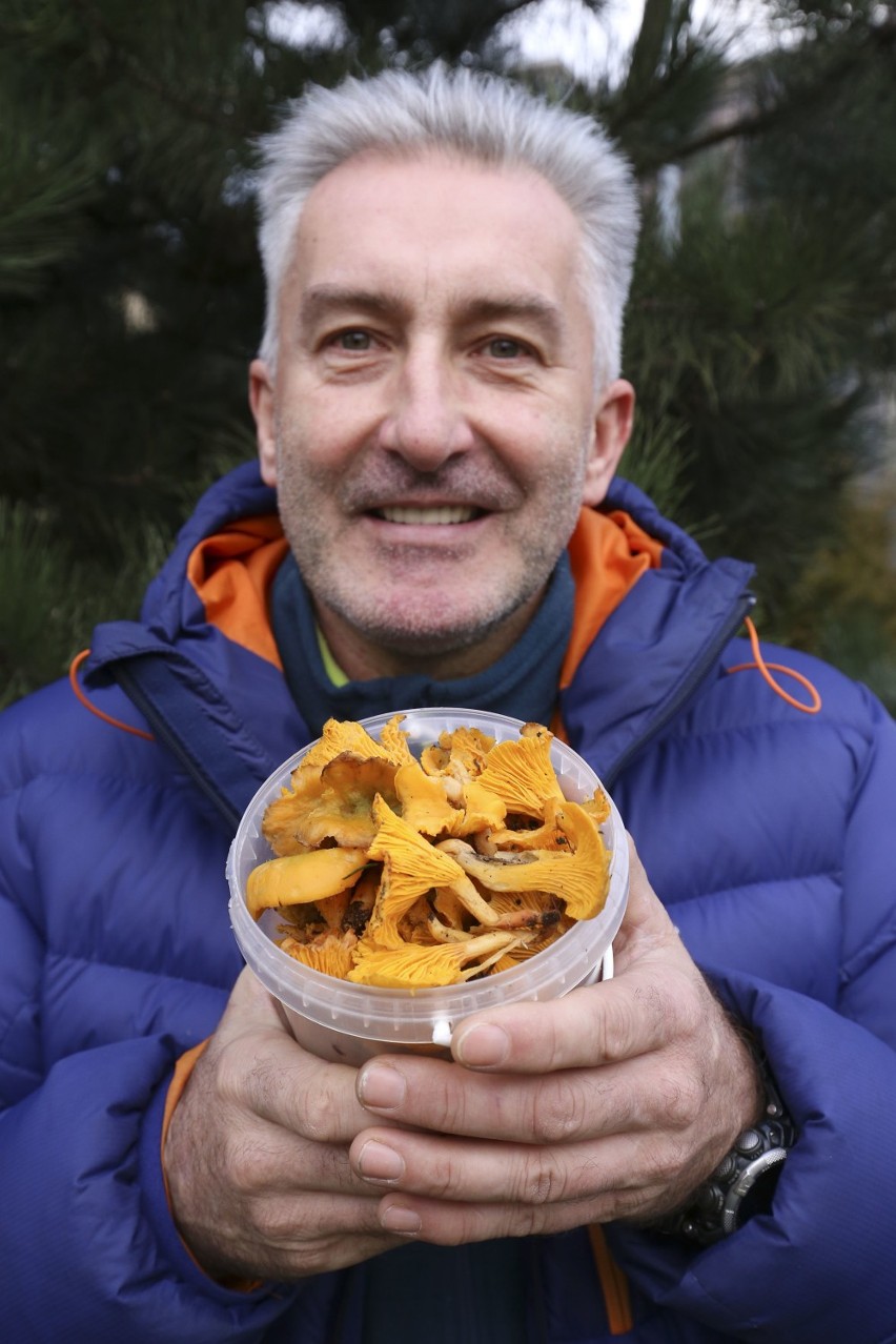 Marek Romanowski zbiera kurki w styczniu