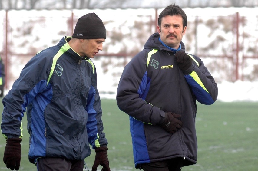 7 stycznia 2008 roku. Wojciech Stawowy podczas treningu Arki...