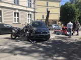 Wypadek motocyklisty w Bielsku-Białej. Do zdarzenia doszło na ul. Konopnickiej. Trwa akcja ratunkowa