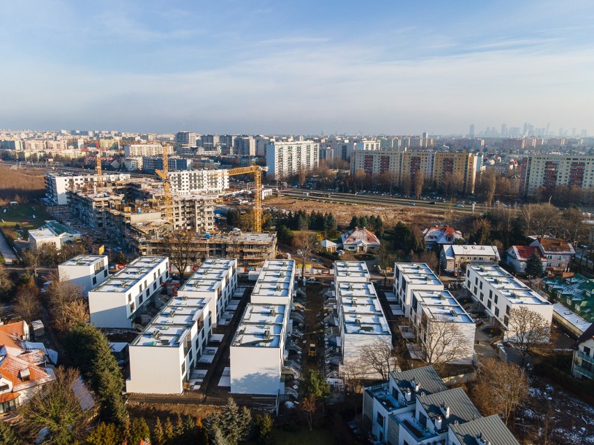 Nowe osiedle domów w Warszawie prawe gotowe