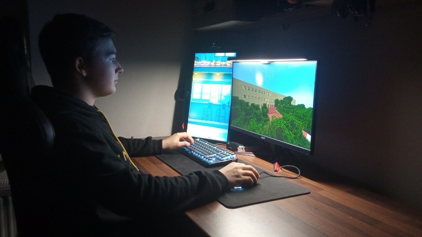 Uczeń z Lubartowa zbudował swoją szkołę w świecie Minecraft. Zobacz wideo i zdjęcia