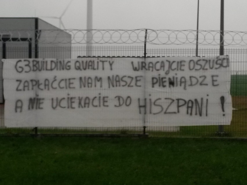 gm. Sulików: Protest firm pracujących przy farmie wiatrowej (AKTUALIZACJA)