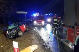 Wypadek w Gołuchowicach na DK78. Pijany kierowca smarta wjechał pod tira. Cudem uniknął śmierci ZDJĘCIA