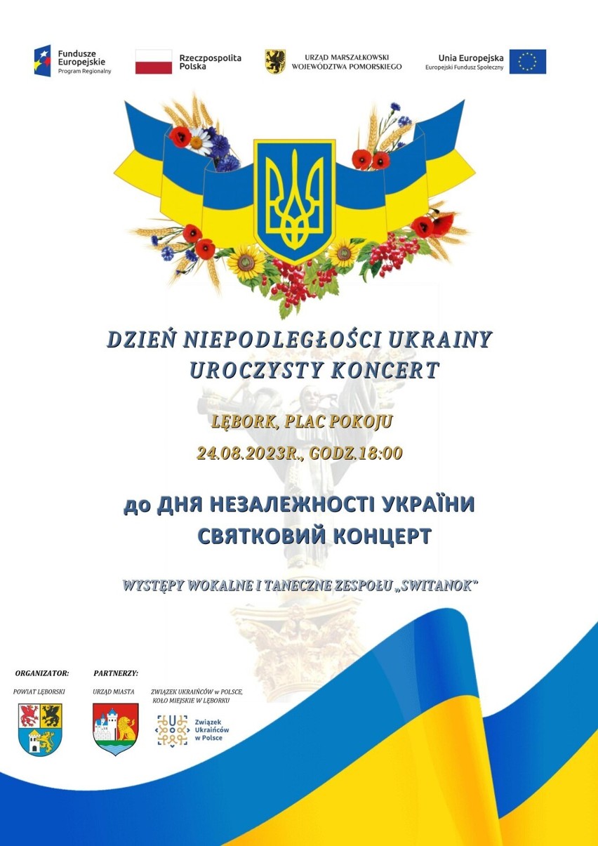 Z okazji Dnia Niepodległości Ukrainy o godz. 18 na placu...