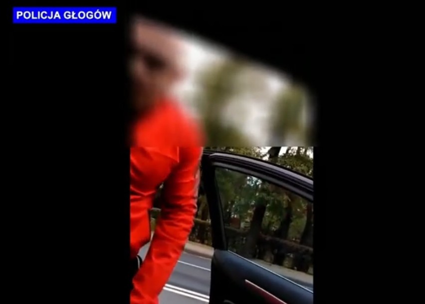 Głogów: Agresywny kierowca na drodze obrażał i groził. Zajmie się nim sąd. ZOBACZ FILM