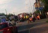 Rybnik: pijany kierowca uderzył w motocyklistę na Gliwickiej. Motocyklista trafił do szpitala ZDJĘCIA