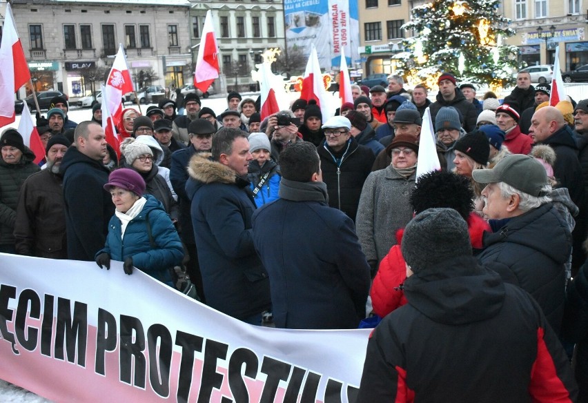 Na oświęcimskim Rynku odbył się protest pod hasłem „Wolni...