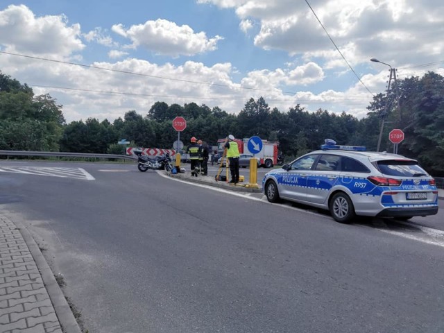 W Mszanie audi zderzyło się z motocyklem