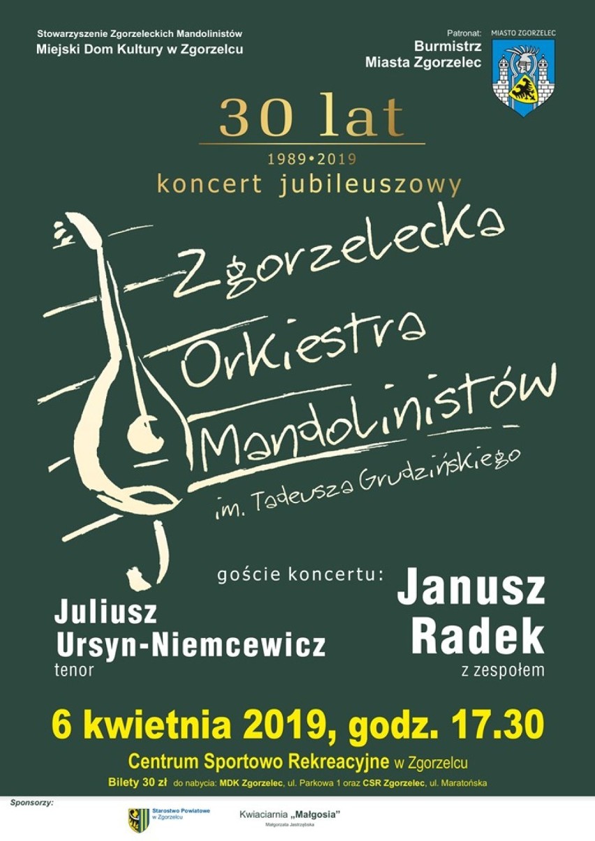 Jubileuszowy koncert Zgorzeleckiej Orkiestry Mandolinistów już 6 kwietnia!