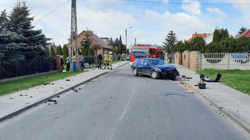 Wypadek w Kaliszu. Zderzenie dwóch na ulicy Korczak