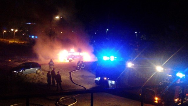 Pożar auta w Gdyni