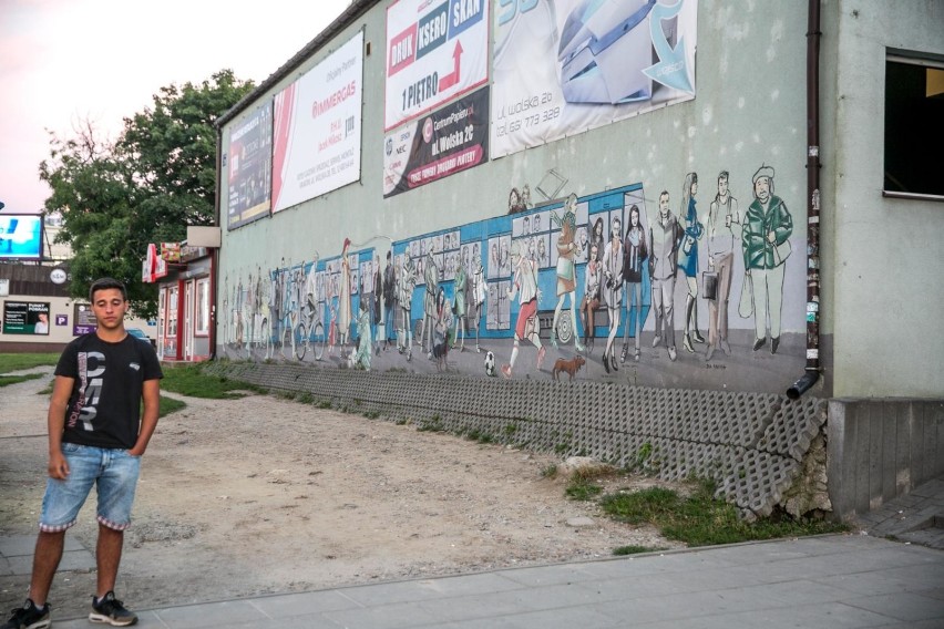 Mural przy ulicy Wielickiej