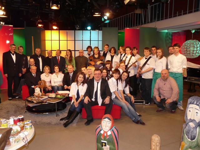 W studio łódzkiej telewizji Wieluń  promowała kilkudziesięciosobowa reprezentacja różnych środowisk