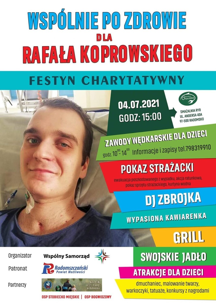 Wspólnie po zdrowie dla Rafała Koprowskiego. Wspólny Samorząd zaprasza na charytatywny festyn